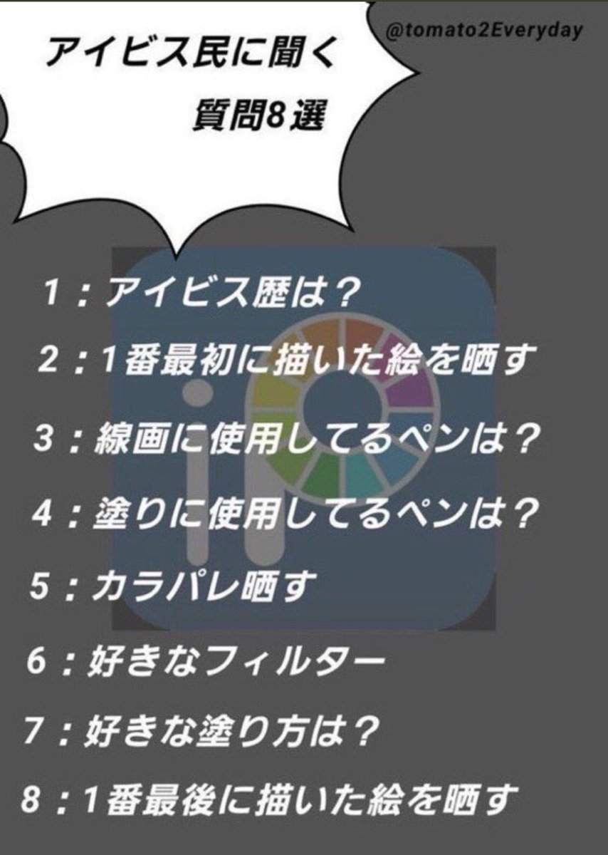 #アイビス民に聞く質問8選をRTで回答

①9ヶ月

②2019.11.03に描いた不完全チャイちゃん

③ペン(ハード)の7.0

④同上

⑤あいよ!

⑥ないよ!使わない!

⑦影付けずただ塗りつぶす!

⑧あいよ!! 