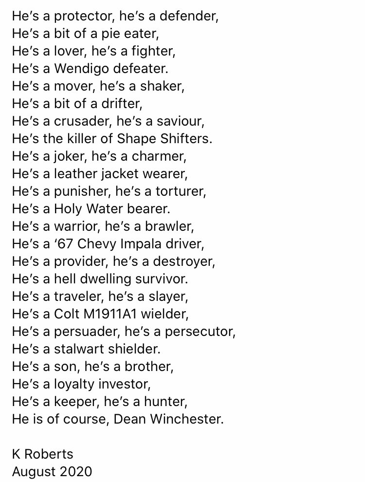 <a href="/JensenAckles/">Jensen Ackles</a> <a href="/cw_spn/">Supernatural</a> <a href="/jarpad/">Jared Padalecki</a> <a href="/mishacollins/">Misha Collins</a> <a href="/RuthieConnell/">Ruth Connell ♛</a> <a href="/Mark_Sheppard/">Mark Sheppard</a> #Supernatural #deanwinchester #winchesterbrothers #Winchester #SupernaturalNeverDies One for the Supernatural fans. I am going to miss this show so much, it’s breaking my heart.