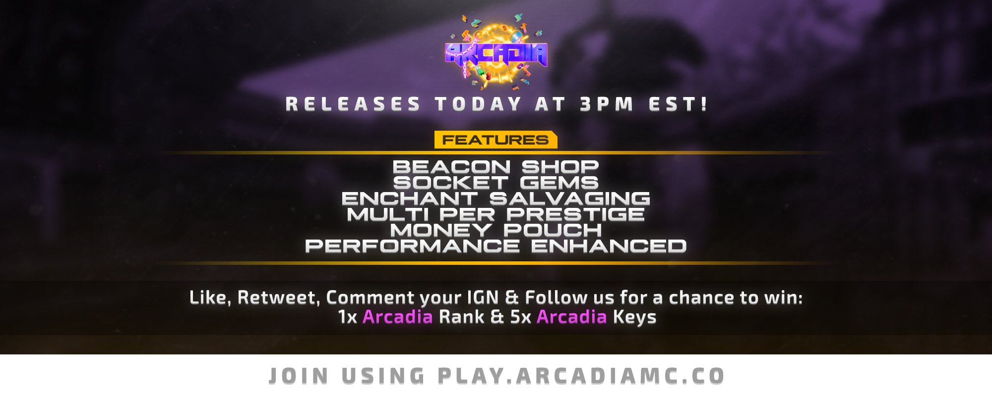 Arcadia on Twitter "Arcadia Releases Today 3 PM EST! Here's a list