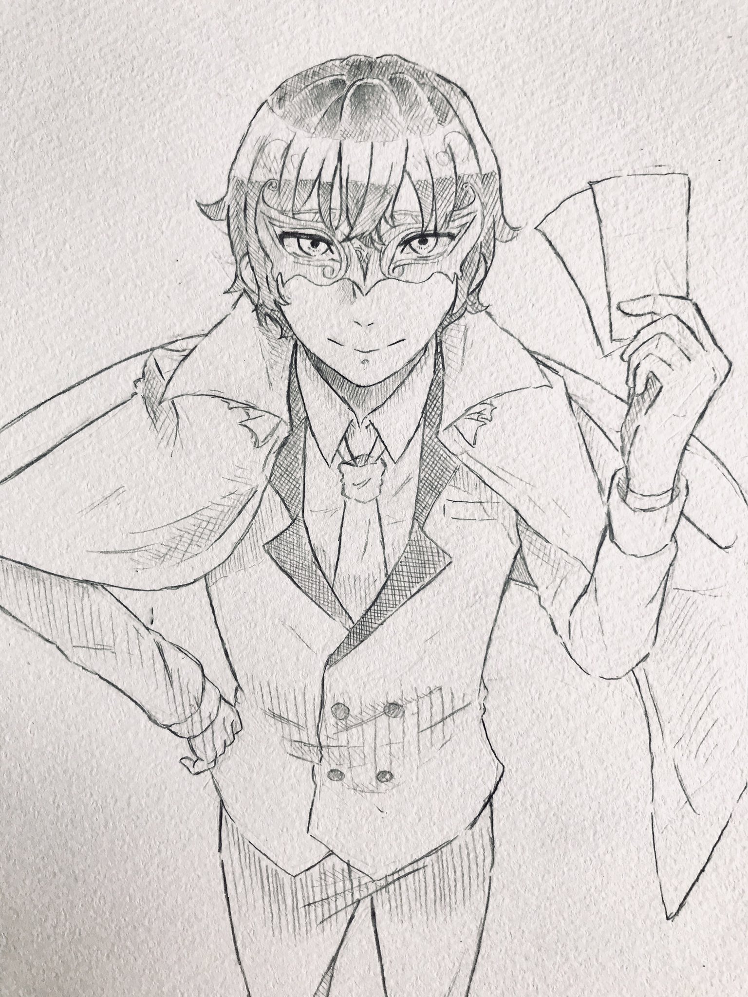 うたほろ 怪盗のつもり 描いてる途中に文ストの太宰さんに 見えてからはもう太宰さんにしか 見えなくなってしまった イラスト お絵かき 絵描きさんと繋がりたい 文豪ストレイドッグス 文スト 太宰治 T Co H2y6hwwpqz Twitter