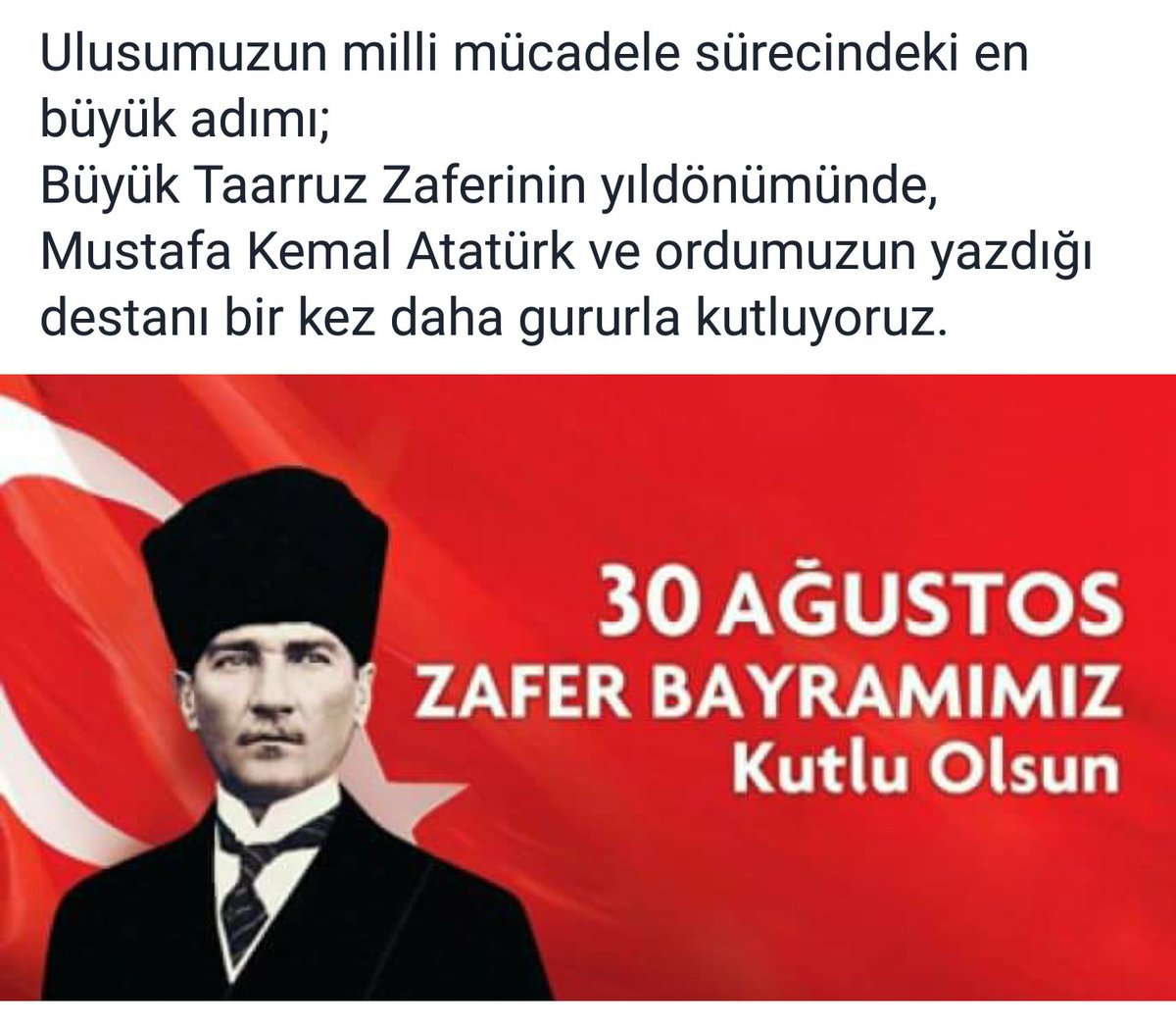 #30AgustosZaferBayrami #MustafaKemalATATURK #kurtuluşsavaşı