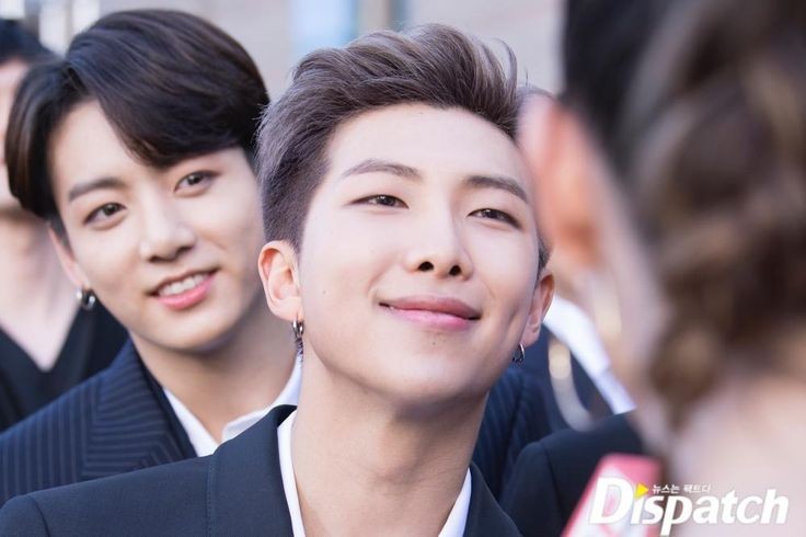 Just Jungkook looking to Namjoon with full of love and admiration