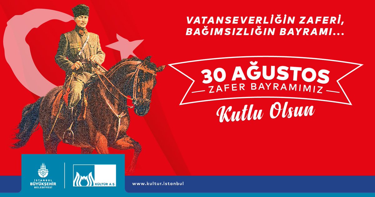 Vatanseverliğin zaferi, bağımsızlığın bayramı... 🇹🇷

30 Ağustos Zafer Bayramımız kutlu olsun! 🇹🇷

#30AğustosZaferBayramımızKutluOlsun