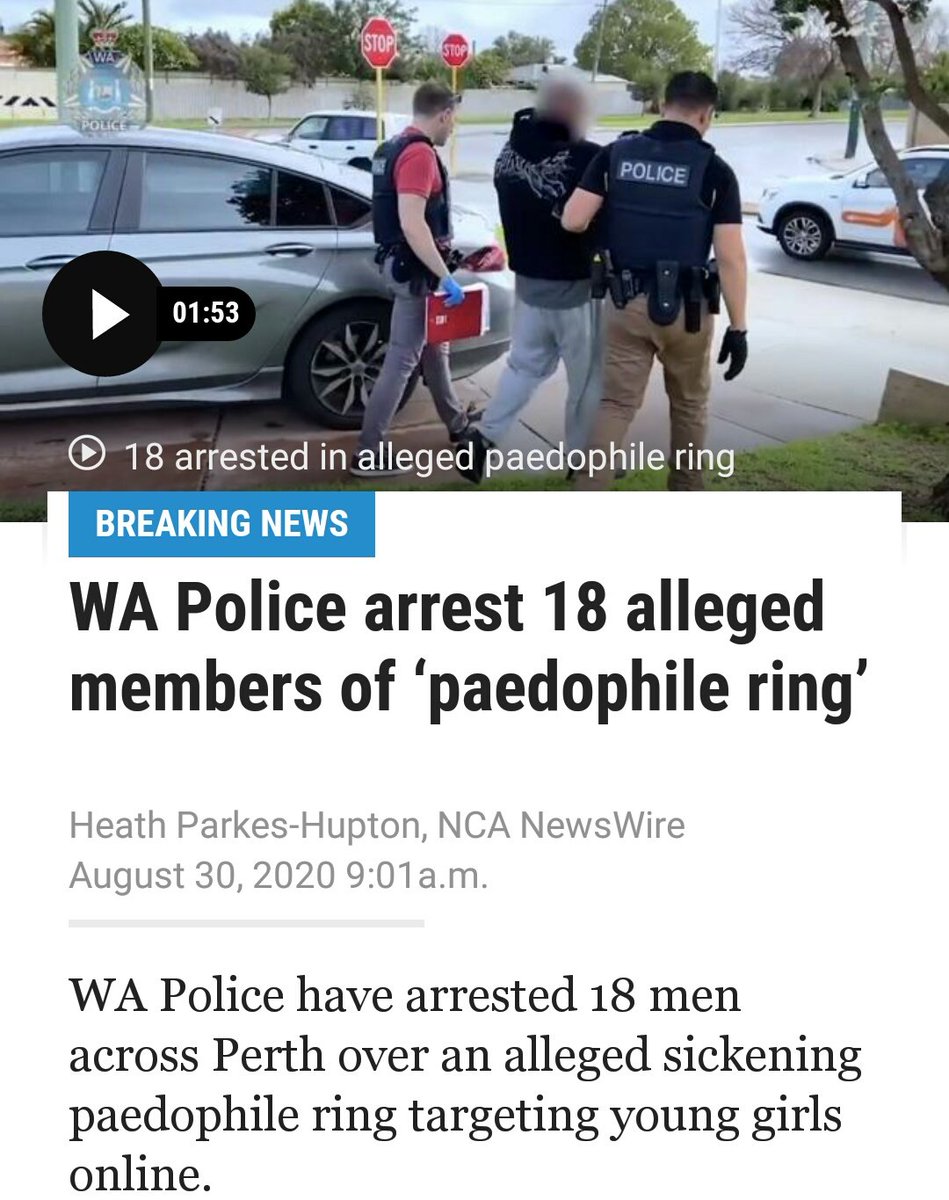 ozcrimenews's tweet photo. WA grooming ring busted.  
Grooming as many as many as 140 teenage girls, some as young as 13.

#perthtoday WA #6pr https://t.co/65JO1vLuqN