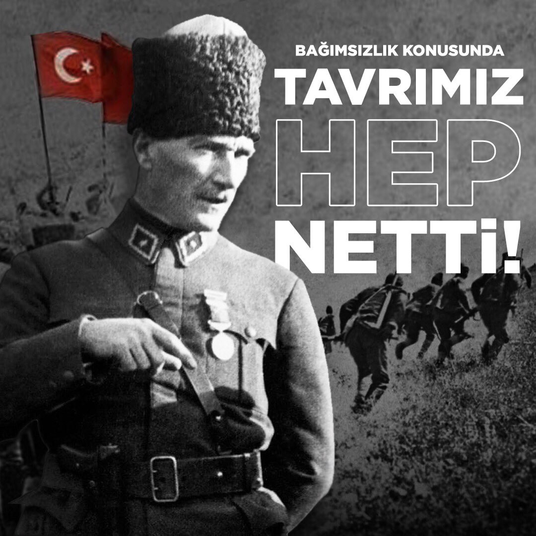 Bağımsızlık konusunda tavrımız hep netti! Başta Ulu Önder Atatürk olmak üzere tüm kahramanlarımızı saygıyla anıyoruz. Zafer Bayramı'mız kutlu olsun.
 
#tuckcoffee #30ağustos #zaferbayramı