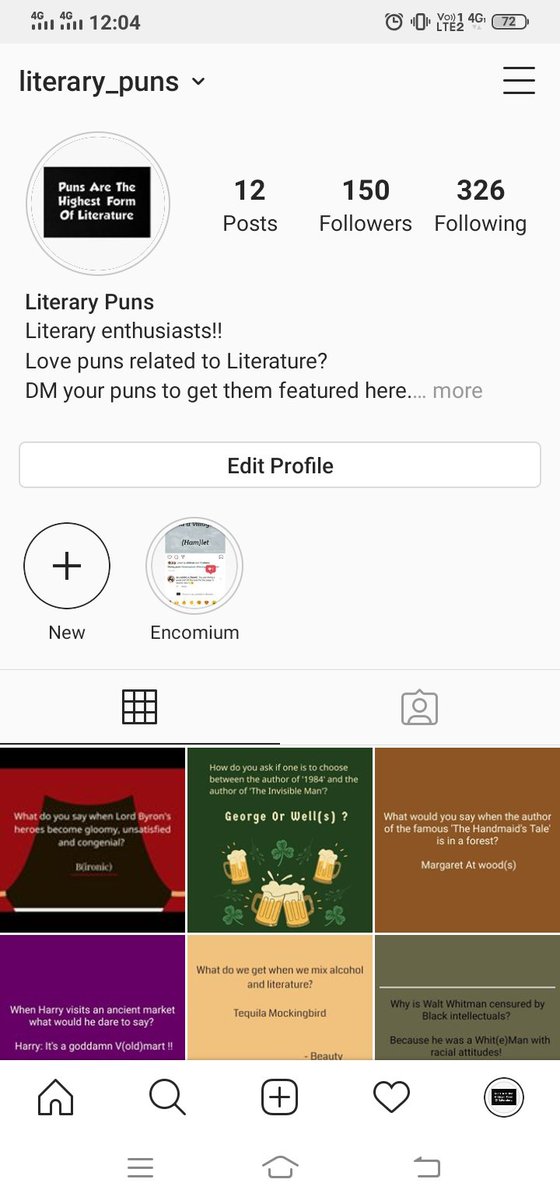 @ Instagram 
#literarypuns #Literature