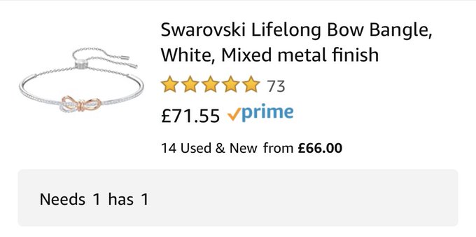 Just seen this was bought for me off my wish list. just so you know, whoever bought it I never received<a href="/tag/spoilt"class="tags"><span>#spoilt</span></a>