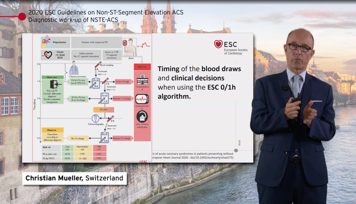 2/ To remember: Hs cardiac troponin is a myocardial injury biomarker: not only MI biomarker! Concentrations >99th percentile may respond to different diagnoses. Clinical presentation / context must be taken into account. Timing of blood draw is important to choose cutoffs