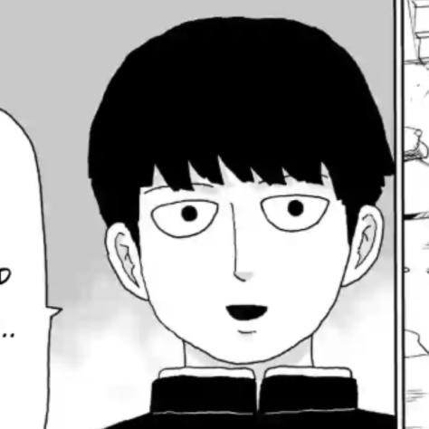 @bennybunnywow UMMMM MOST OF THE CHARACTERS OF MP100 BRING COMFORT TO ME but mob is the one who's most like me and when he says that it'll be okay i feel like maybe i'll Also be okay,,..... look at him.,,... 