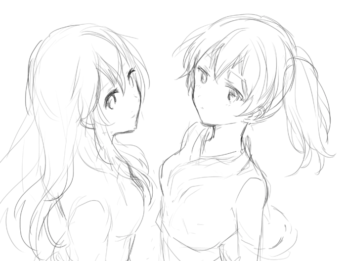 改二記念で描きたい絵 いつか完成するといいな 