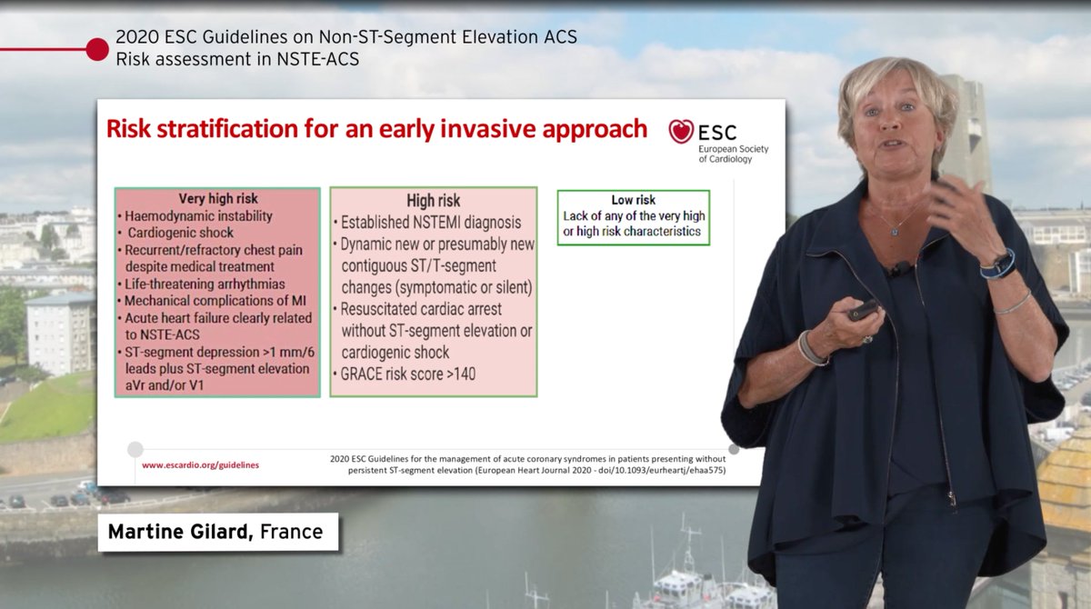 4/ Risk classificationsVery high risk: immediate PCIHigh risk: <24h PCILow risk: non invasive stratification/transfer