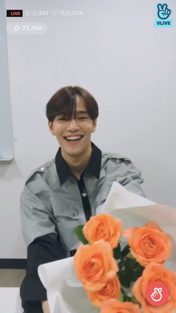 with flowers