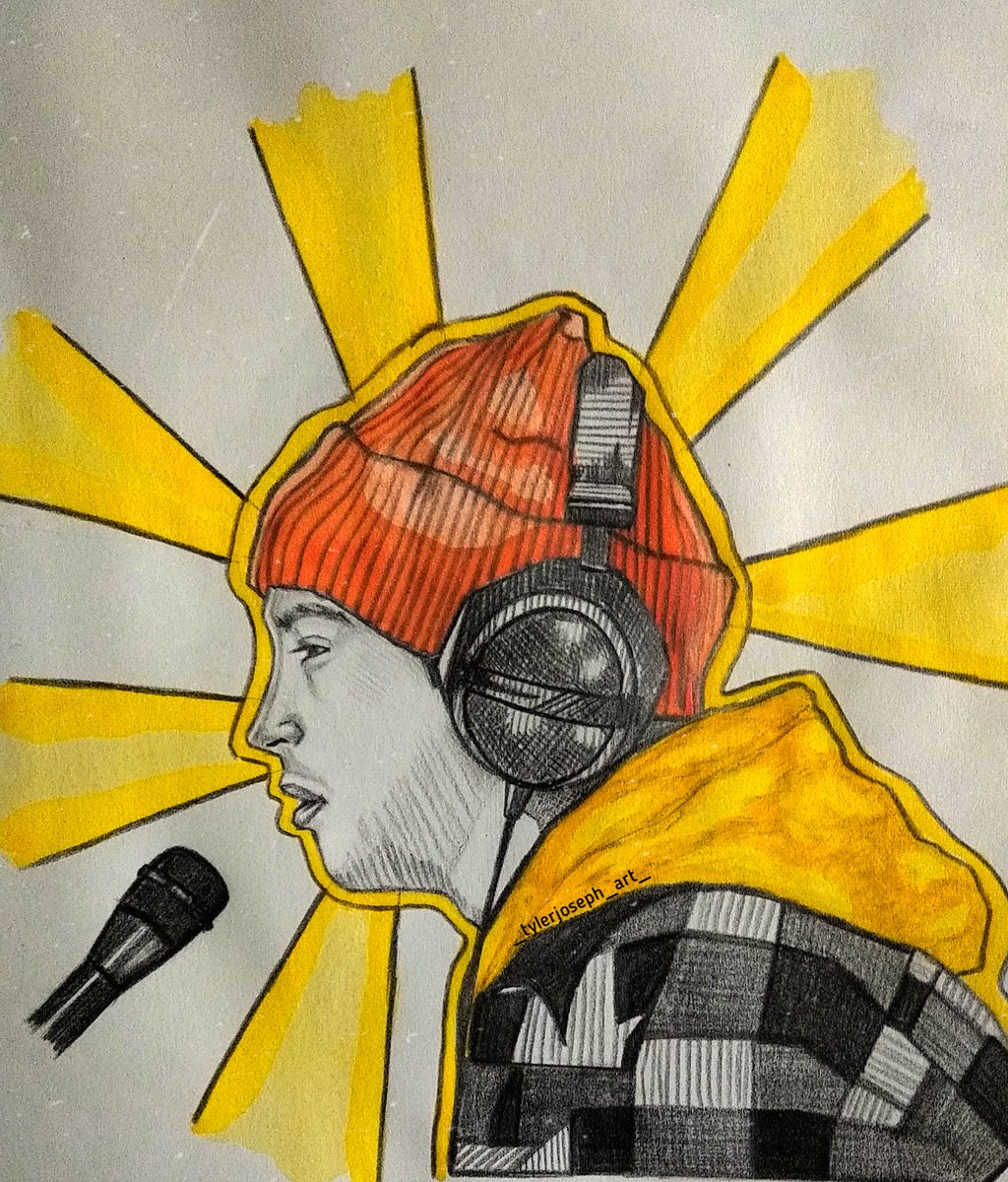 _hds0ul_'s tweet photo. @tylerrjoseph @joshuadun @twentyonepilots @artbytheclique @skeletonclique #cliqueart I know what you think in the morning,
When the sun shines on the ground. https://t.co/cKs11vTUVk