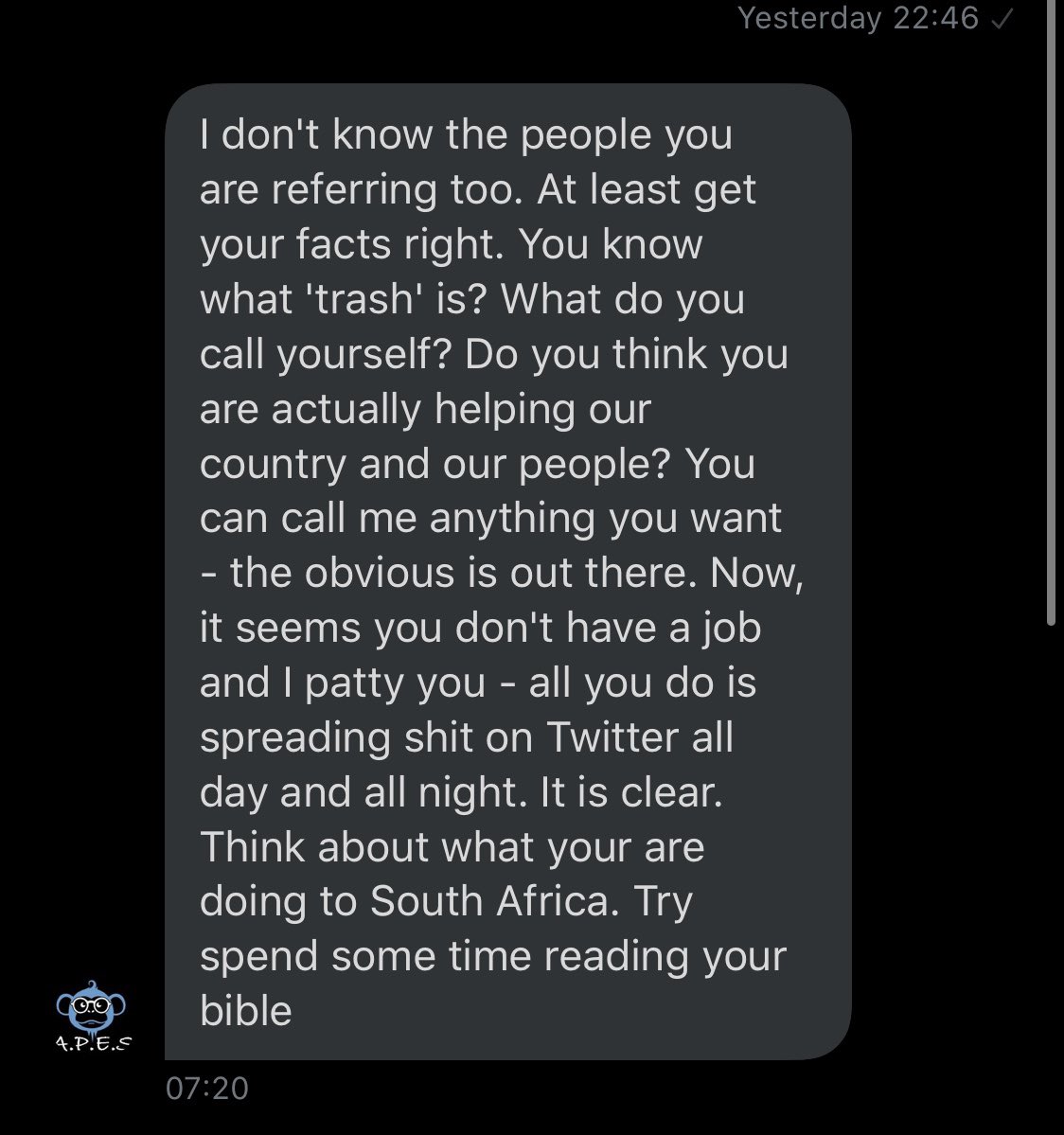 A Twitter Story of love, romance, and intrigue .. oh no wait, it’s just a another story of just another idiot White Supremacist  What is wrong with these people? 