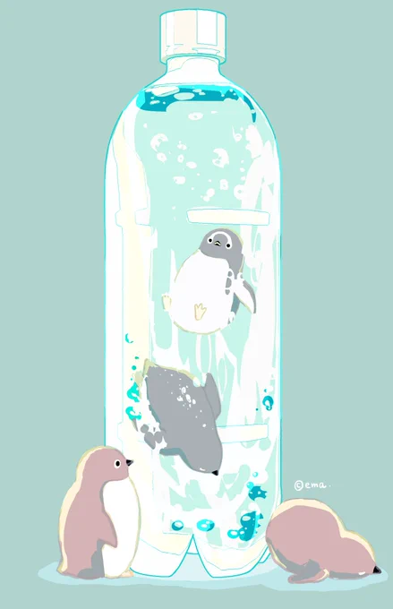 ペンギンソーダ#ペンギン #penguin #アデリーペンギン #ジェンツーペンギン #ソーダ 
