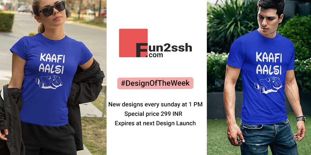 fun2sshapparels's tweet image. "KAAFI AALSI"

Check out this week's #DesignOfTheWeek 
Special price expires next week at new #designlaunch
.
Shop Now@ fun2ssh.com
.
.
.
.
#Fun2sshoriginal #graphictees #printedtshirt #MadeInIndia #VocalForLocal #graphics #fashionstyle #tshirtdesign #pandas #panda