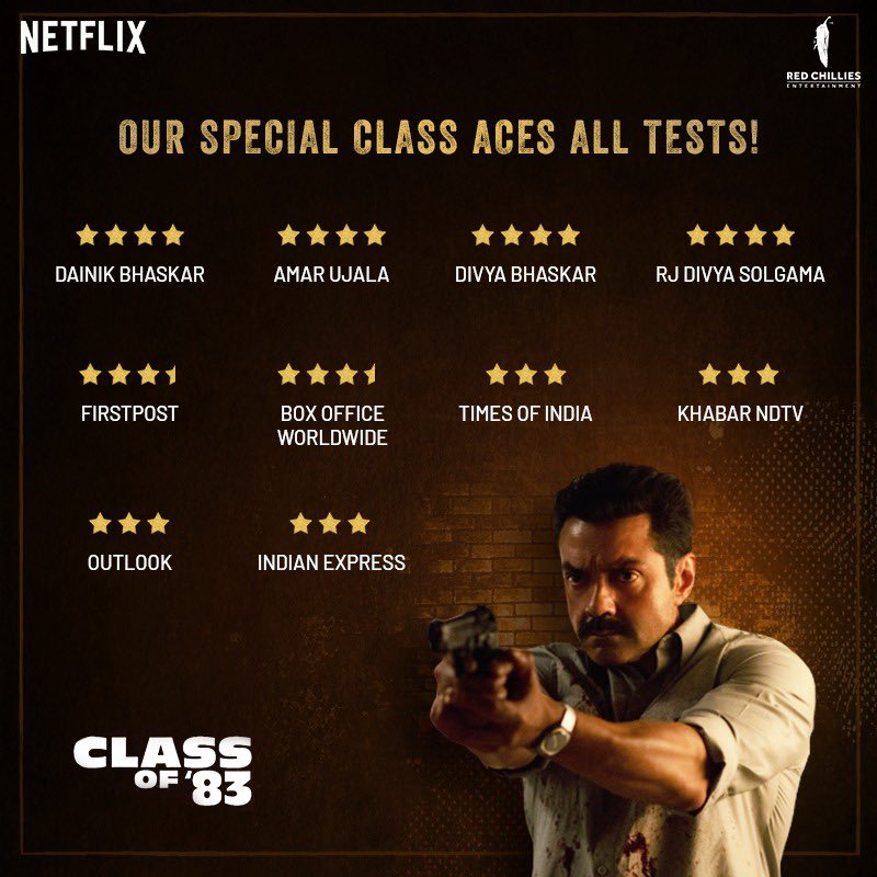 More stars for our stars! 🌟

Watch #ClassOf83, only on 
@NetflixIndia.