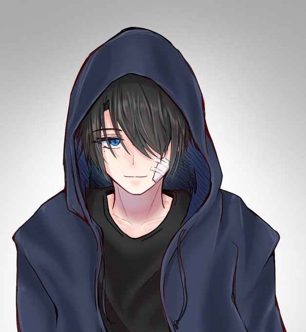 片目隠れのtwitterイラスト検索結果