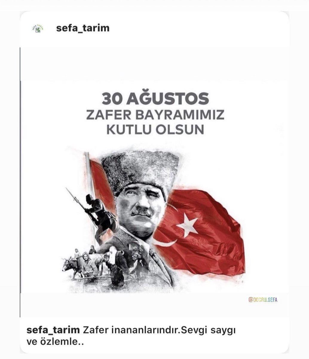#30AgustosZaferBayrami #MustafaKemalATATURK #ZaferBenimDiyebilenindir