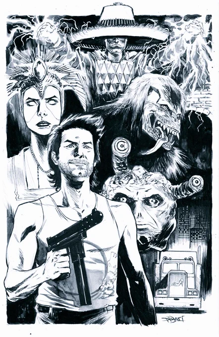 Big Trouble in little China commission from 3 years ago. I wish i was better at likenesses... 