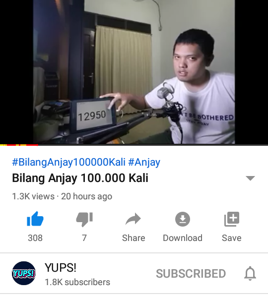 andresatria_w's tweet photo. @ernestprakasa Nanggung bro. Sekalian aja kayak youtuber ini wkwkwkwkwk 

#anjay
#bajay https://t.co/zelyp8ZEKf