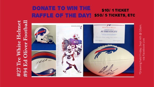 facebook.com/94052058934071… RAFFLE OF THE DAY to provide FREE therapeutic play for ALL families who need it! #Buffalo  #BillsMafia #buffalobills