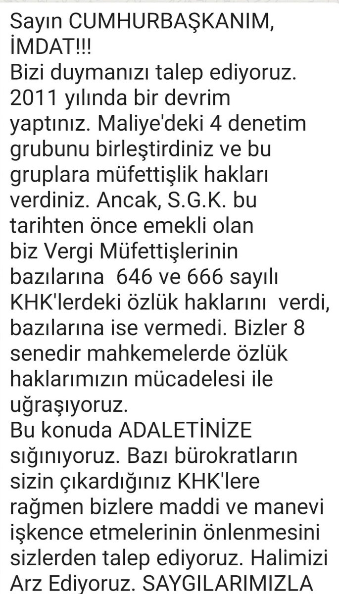 #666sayılıkhkmağdurları
<a href="/RTErdogan/">Recep Tayyip Erdoğan</a>
<a href="/RTEdijital/">Erdoğan Dijital Medya</a>
<a href="/tcbestepe/">T.C. Cumhurbaşkanlığı</a>
<a href="/ikalin1/">İbrahim Kalın</a>
<a href="/HMBakanligi/">T.C. Hazine ve Maliye Bakanlığı</a>
<a href="/fahrettinaltun/">Fahrettin Altun</a>
@beratalbayrak 
<a href="/ZehraZumrutS/">Zehra Zümrüt Selçuk</a>
<a href="/ailevecalisma/">Cshabakanligi</a>
<a href="/mehmedmus/">Dr. Mehmet Muş</a>
<a href="/EmineErdogan/">Emine Erdoğan</a>
<a href="/ali_ihsanarslan/">Ali İhsan Arslan</a>