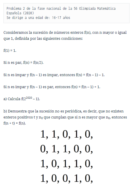 DimatesUA's tweet photo. #LosProblemasDeDimates #159: Sucesión recursiva (https://t.co/qozTpgFeEU)
¡Inténtalo! (La solución en una semana)
#OME2020
@RobSelGom
@OMErsme
@Calendarimat
@EstalmatCV
@RealSocMatEsp
@Dimatematicas
@SEMCV
#LápizYPapel https://t.co/tx4BCD6IME