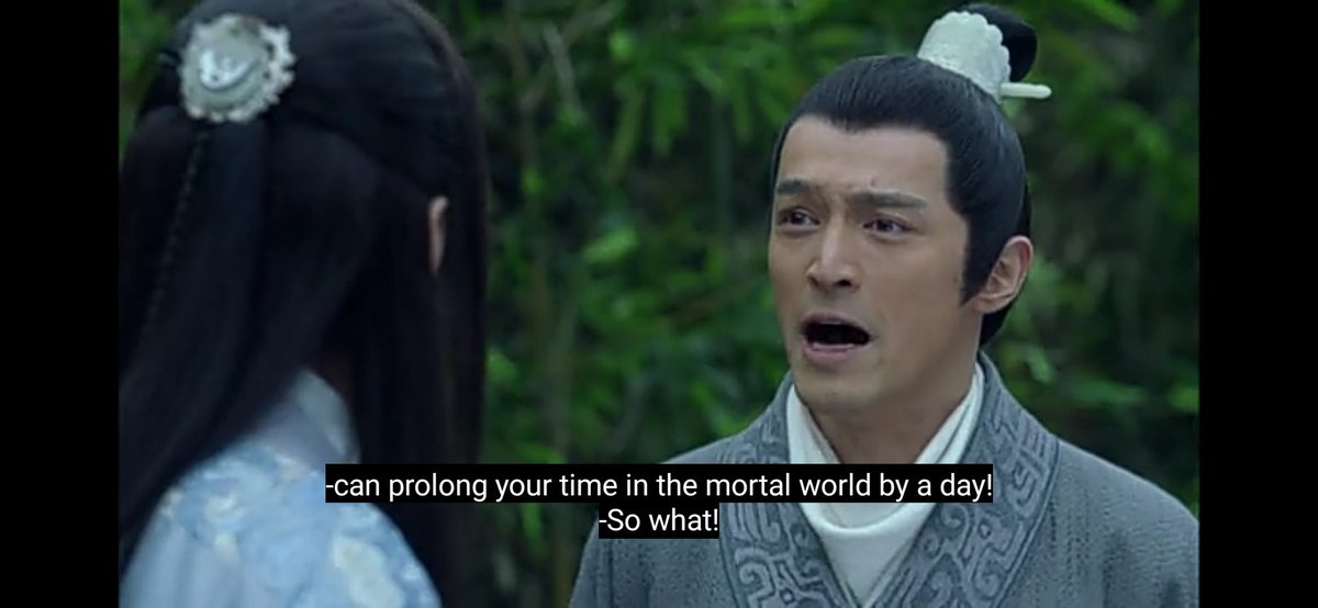 They could have ended it here but naah. At first, I was very mad at the ending. Why won't they let MCS just die peacefully instead of pushing him into this war situation...but now that I think about it, MCS really wanted to be Lin Shu again. He said so himself.