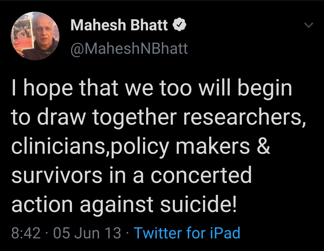 He was on a tweeting spree on the day Jiah died. All his tweets carried a fake narrative of Depression and suicide at the time when cause of death wasnt known @JiahKhanJustice