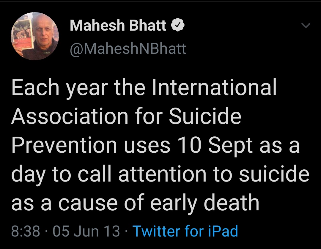 He was on a tweeting spree on the day Jiah died. All his tweets carried a fake narrative of Depression and suicide at the time when cause of death wasnt known @JiahKhanJustice