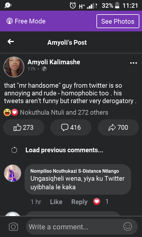 nkosee92's tweet photo. @MrHandsome_ZA Deal with her please 🙏 https://t.co/trSFtJkZj3