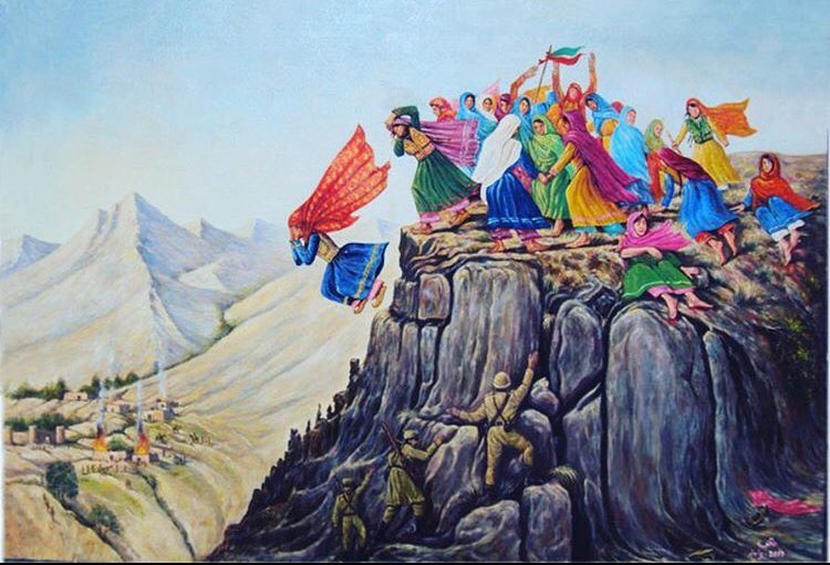 Remembering the  #Karbala of  #Afghanistan.  #Hussain #الحسین_یجمعناChehl DukhtaroChehl Dukhtaro (the 40 girls) is the famous legendary story of the 40 Hazara daughters that committed suicide rather then handing themselves over to the forces of the Pushtun ruler of Kabul. 1/4