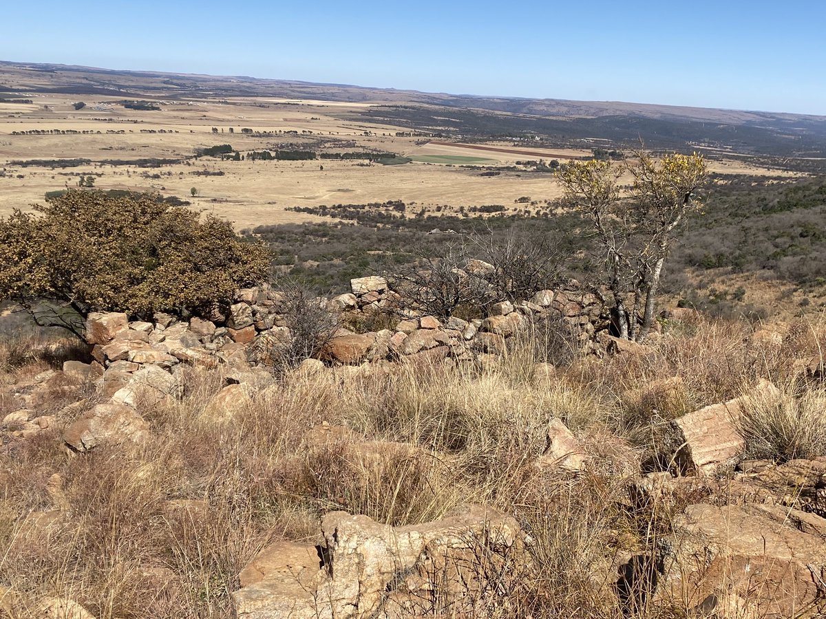 The British built stone forts along the mountains during the Second Anglo Boer War.