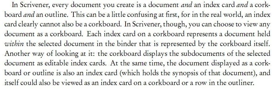 engellmann's tweet image. Scrivener is the worst thing ever and their manual was written by Satan #amwriting #writerslife