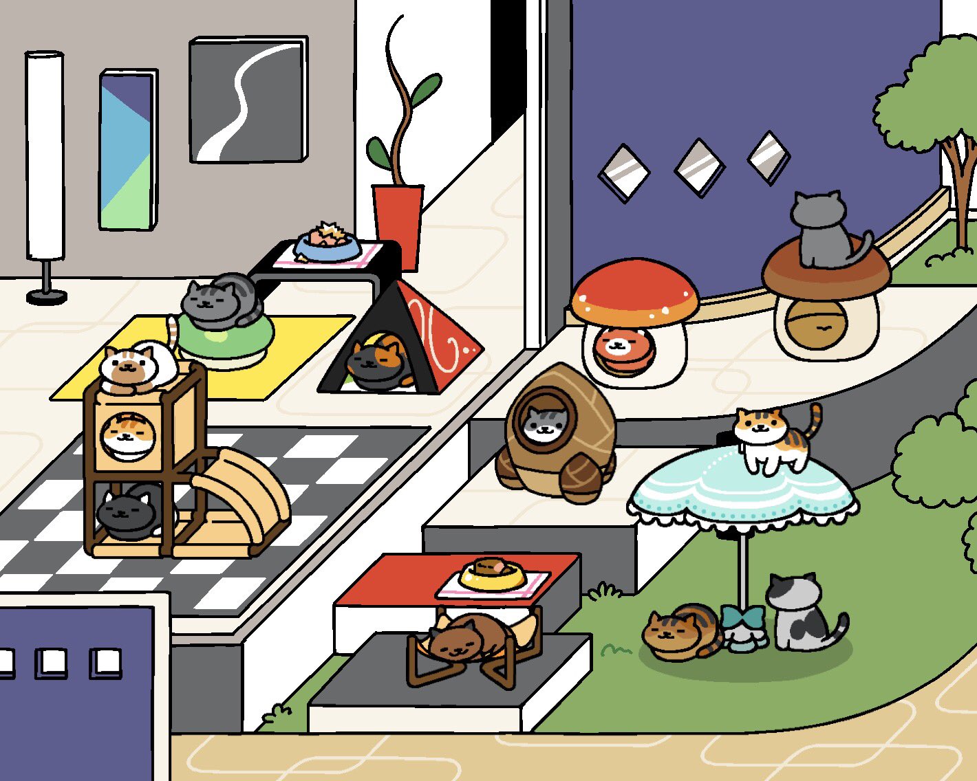 よしべえ 今日のねこあつめ 模様替えする度に沢山遊びにきていた ご飯をあげるタイミングが良かったのね いつもの ウッドデッキ モダンスタイル スイーツガーデン T Co Zfmwl0a8nj Twitter