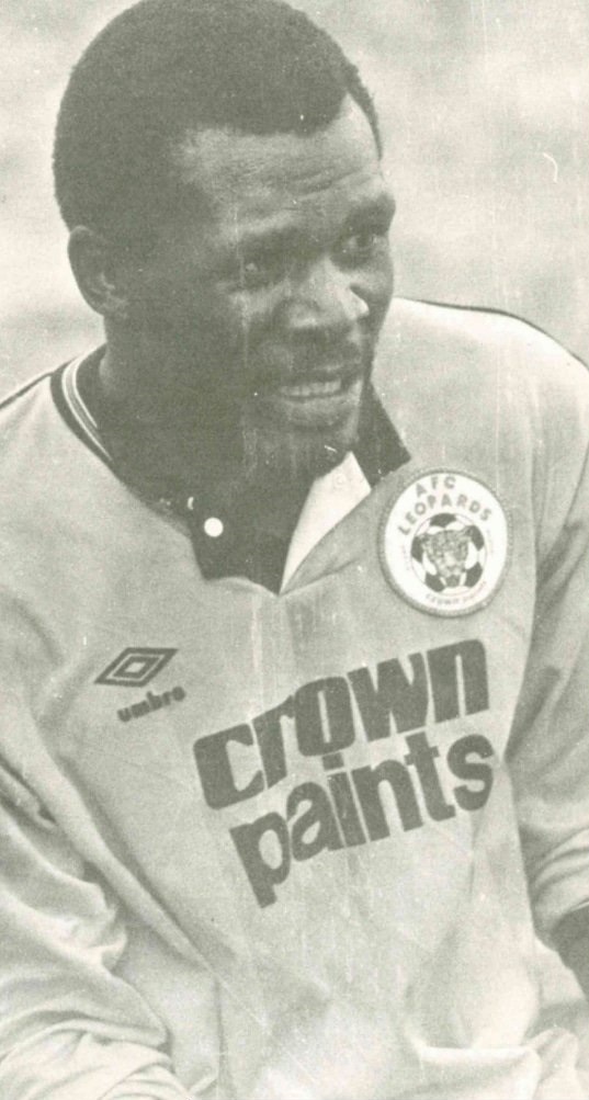 But the enduring images of the 'leopard' shirt proved to be irresistible to the club. Here is Mickey Weche in the Umbro third kit circa 1989 