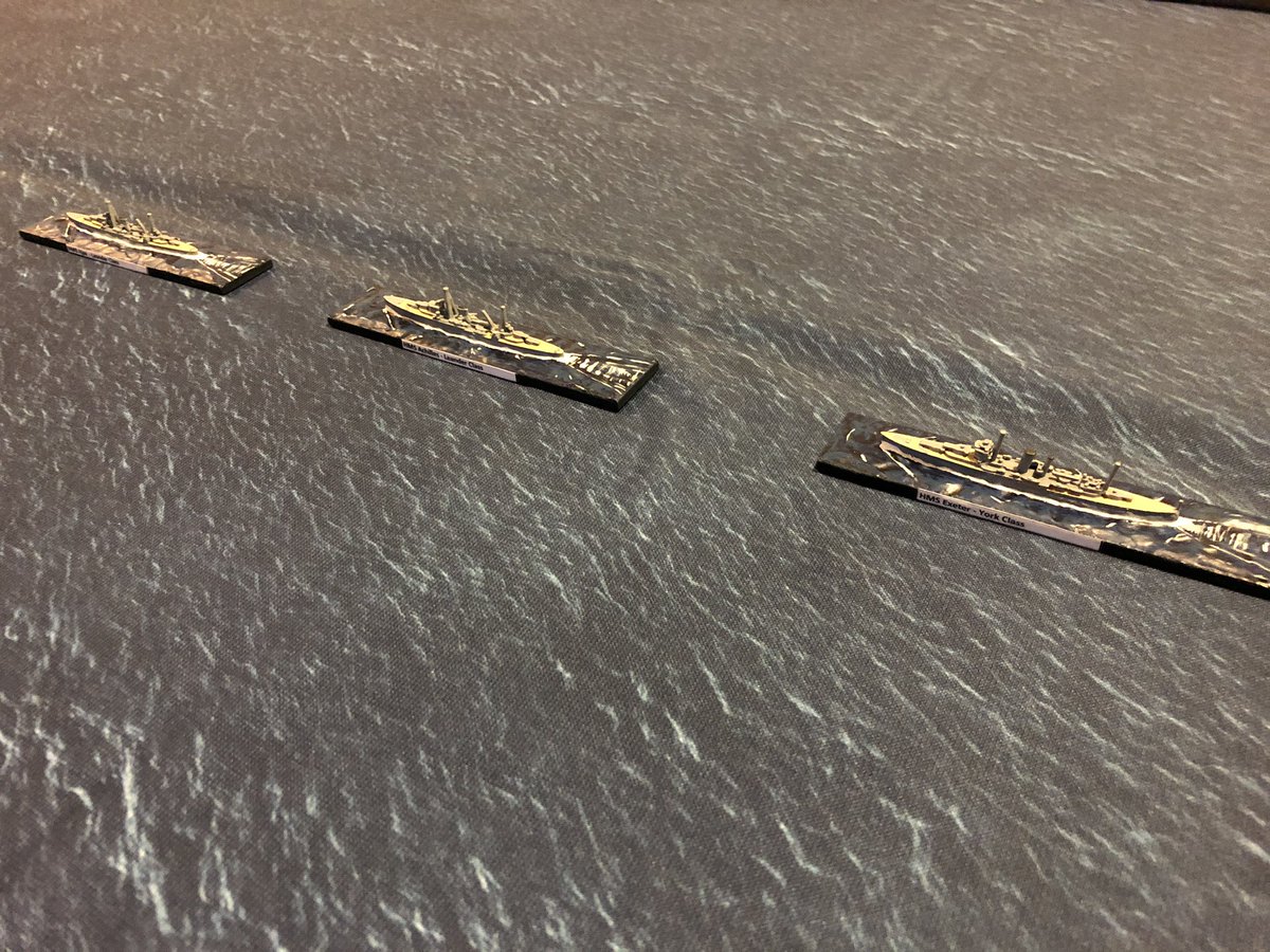 Enemy in sight. Task Force G sights the Pocket Battleship Admiral Graf Spee