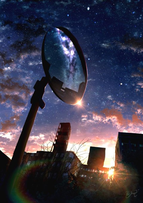 「night sky tree」 illustration images(Popular)