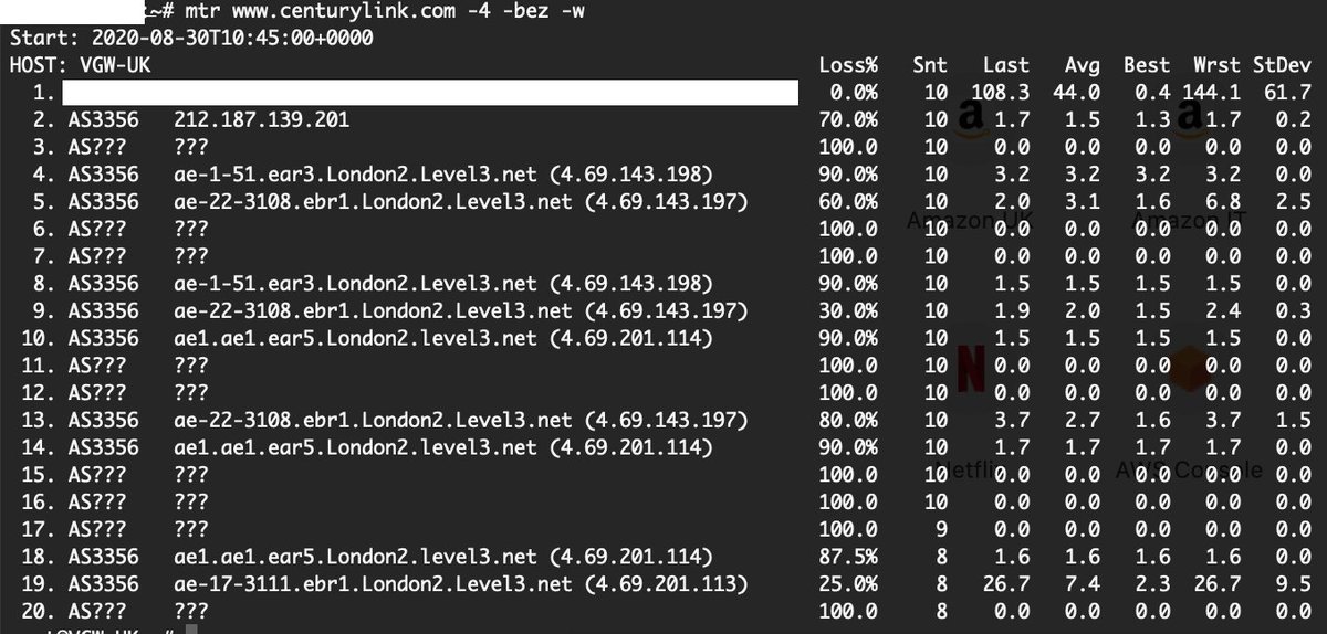 g_bonfiglio's tweet image. Looks like Level3/CenturyLink has broken IPv4 in a significant part of Europe (or possibly the world).

Packets are just looping around.