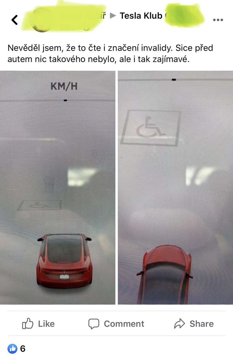 TomasHearty's tweet image. #TeslaModel3 owner surprised his car draws a disabled person parking sign on the ground when there’s nothing there...

#teslaautopilotissues $tslaq