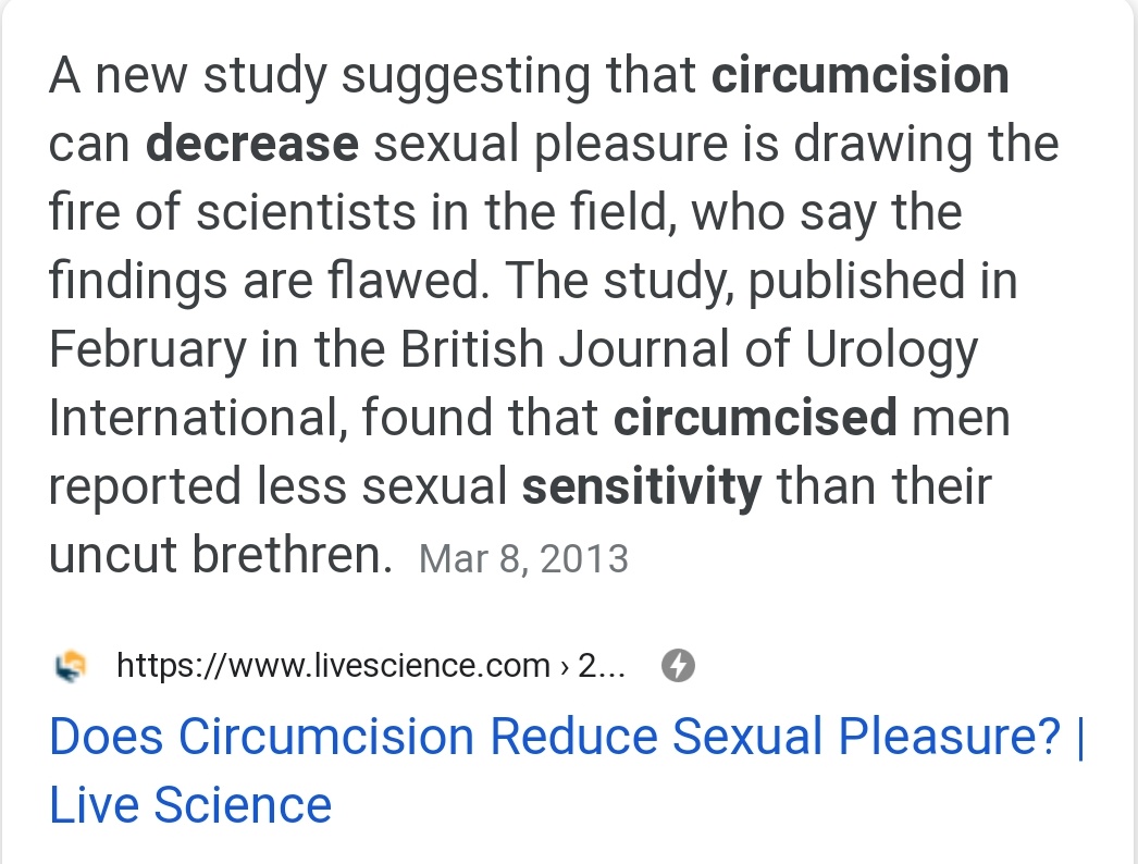 Are circumcised men more likely to rape?When part of your skin is removed, it reduces sensitivity. To cover up for this reduced quality sensitivity, a person would supplement this with increased sexual activity(Thread)