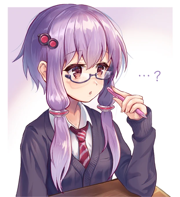 【JK ゆかりん】

授業中はメガネをかける結月さん
授業内容は良くわかってないみたい…? 
