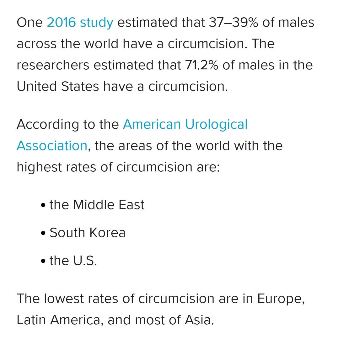 Some studies do indicate direct relation in places with high per capita rape and % of circumcised population