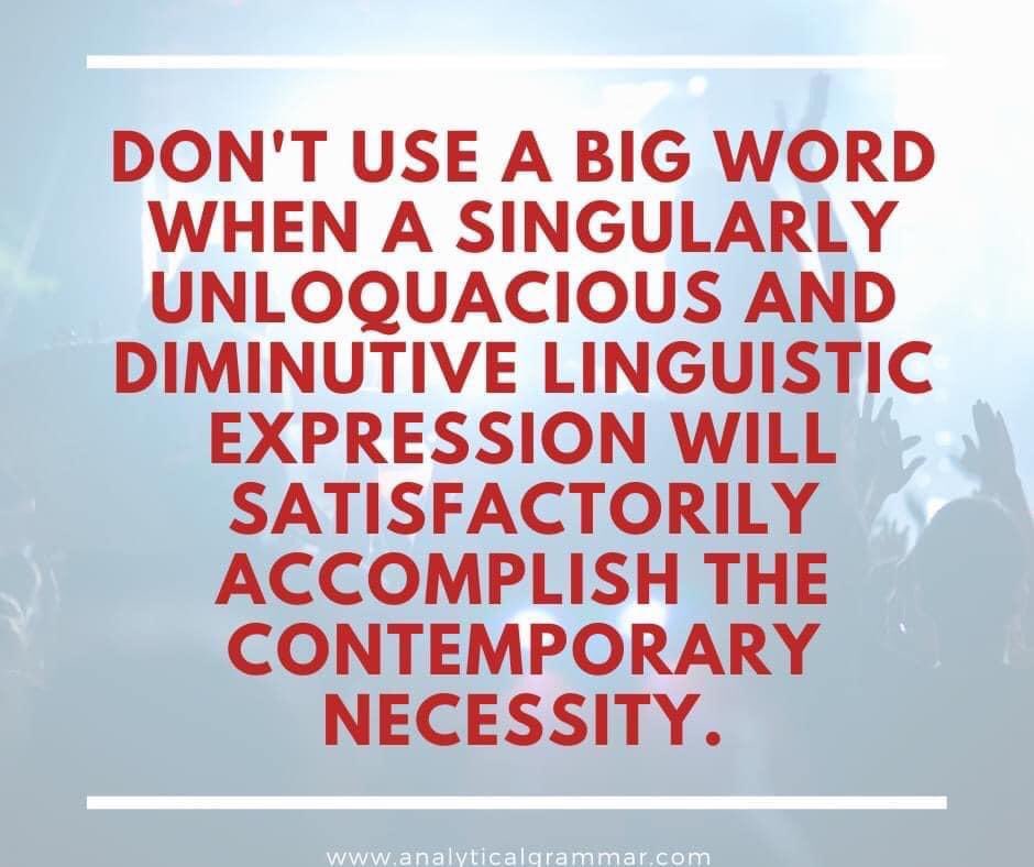 Shire_Shrink's tweet image. Reminds of several folk at work. Whatever happened to #precision and #conciseness ?