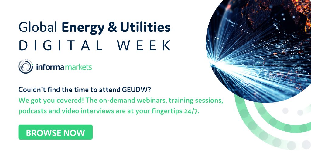 Couldn't attend #GEUDW? Here's where you can access all the on-demand webinars. All the content from this multimedia online event is available here: bit.ly/2QIB68J #GEUDW #energy #utilities #power #electricity
