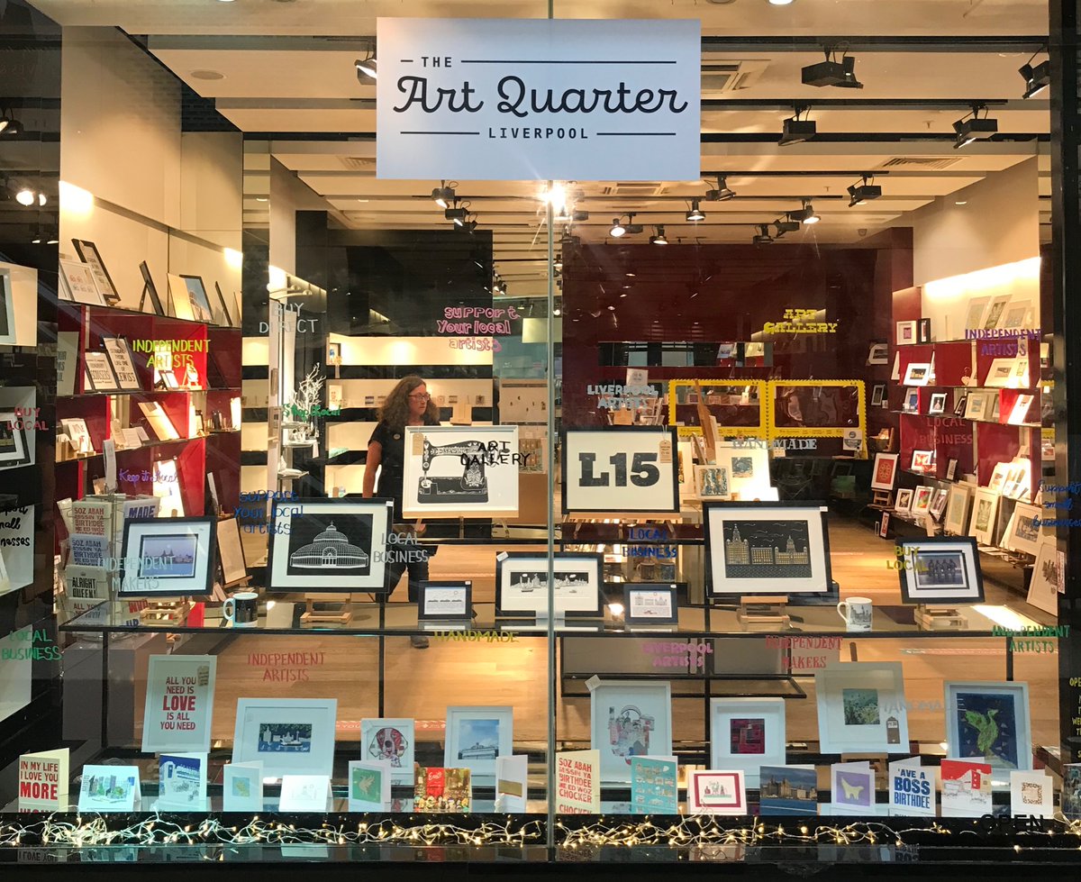 Our window display has a brand new look, showcasing creations of your very own local Liverpool artists 
#shoplocal #meettheartists #buydirect