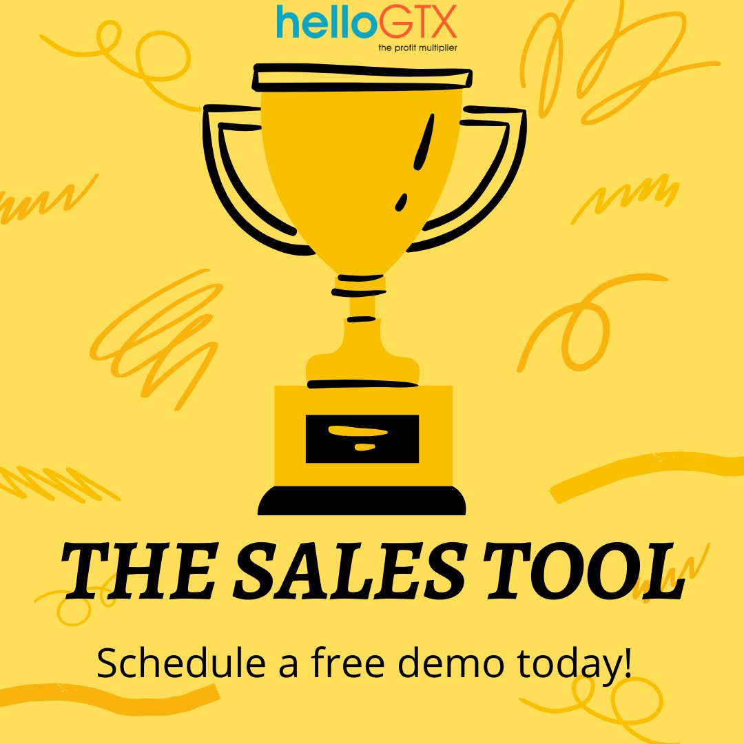The Sales Tool 
"Would you like to manage your queries like a pro? Or create a proposal for client in 2 minutes? Perhaps you'd want to manage and monitor follow-ups?
Everything is possible with the like of #helloGTX tool!
tinyurl.com/y4h4b5zl
#SalesTool #TravelCRM #Software