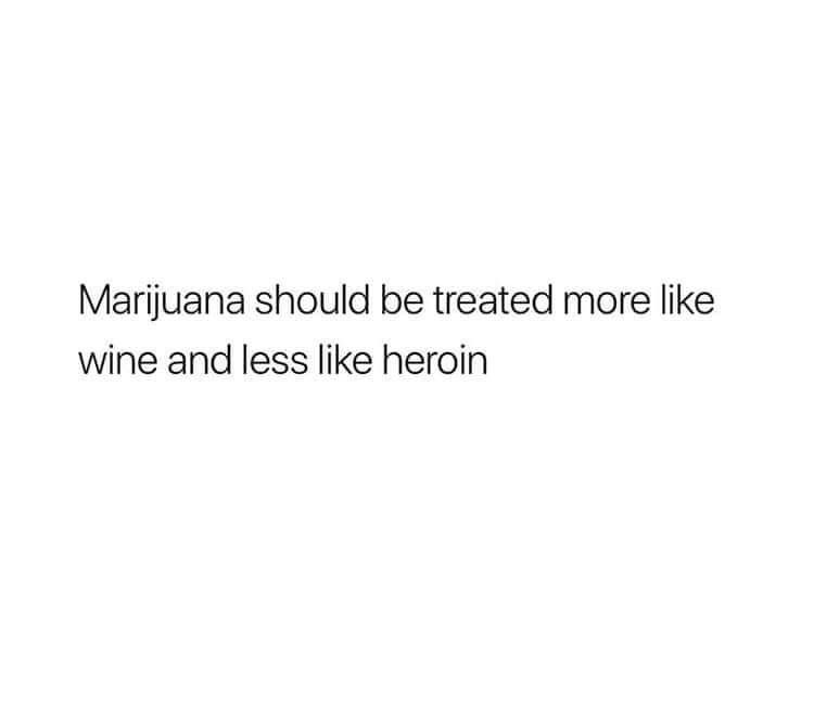 scrapst3r's tweet photo. I know plenty of people who down nearly a bottle of wine a night after their kids go to sleep. If that’s socially acceptable then there should be nothing wrong with hitting the bong after your kids go to sleep either. https://t.co/CeVD8zLwdK