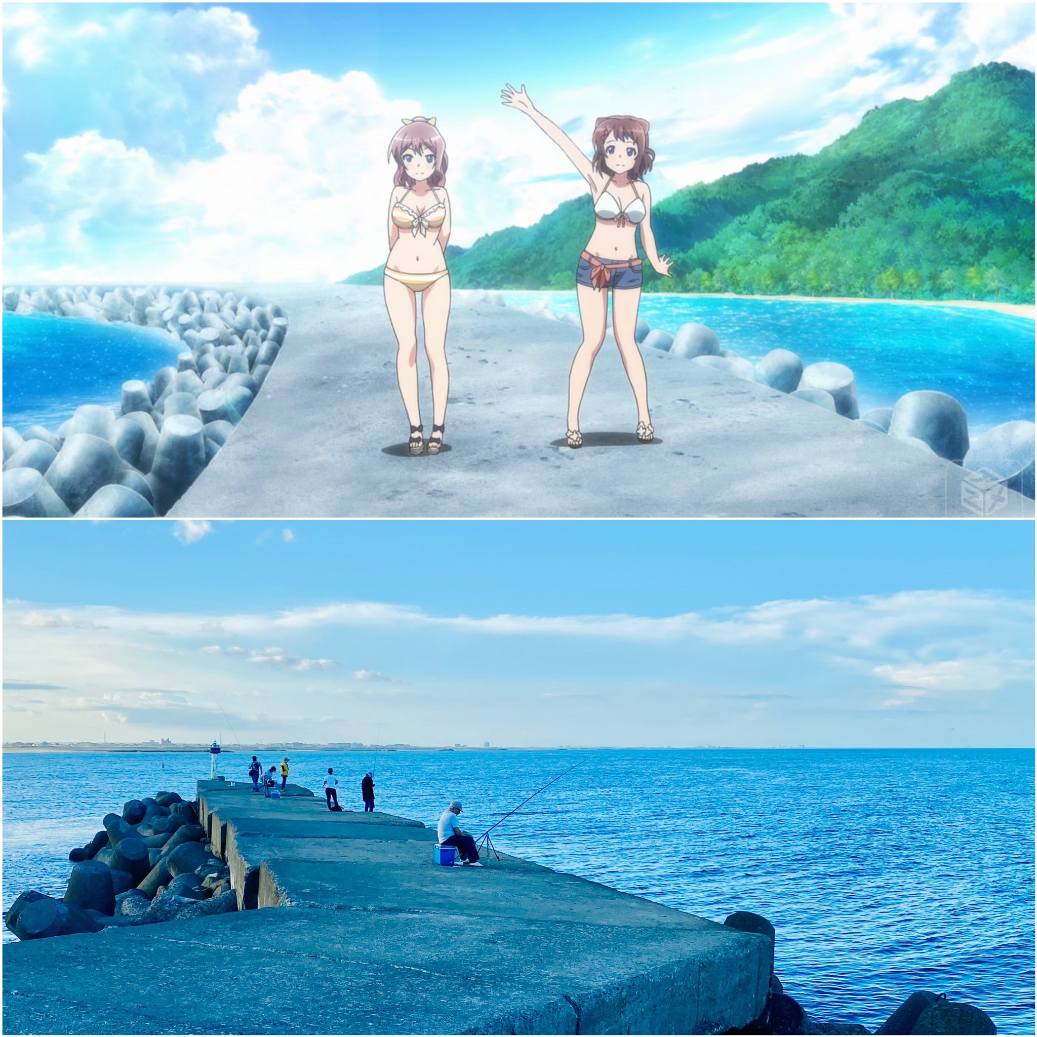 おおたきばし ラブライブ バンドリ聖地巡礼 バンドリ富士急ライブでの八月のifから1週間 熱色スターマイン発売から3年 2曲とも初登場はアニメ1期ova その聖地は外房の東浪見と太東海水浴場 ポピパとroseliaのわちゃわちゃが楽しい作品やね